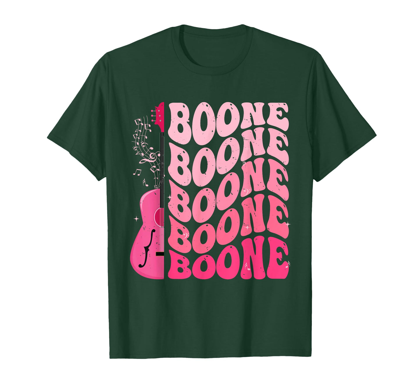Girl Retro Boone Groovy Flower First Name Personalized 80's T-Shirt