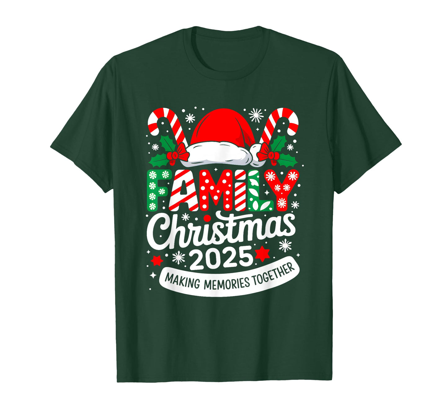 Family Christmas 2025 Matching Costume Together Xmas Squad T-Shirt