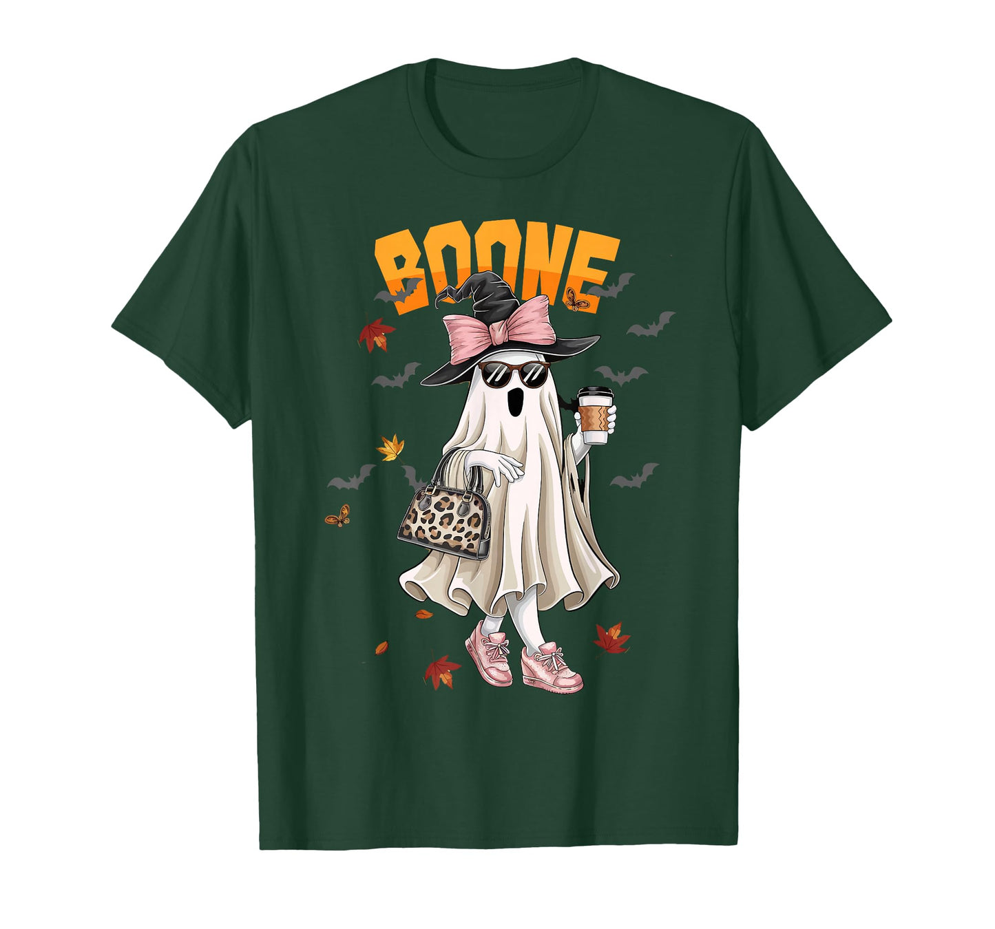 Retro Boo Boone Girls First Name Funny Halloween Ghost 2025 T-Shirt