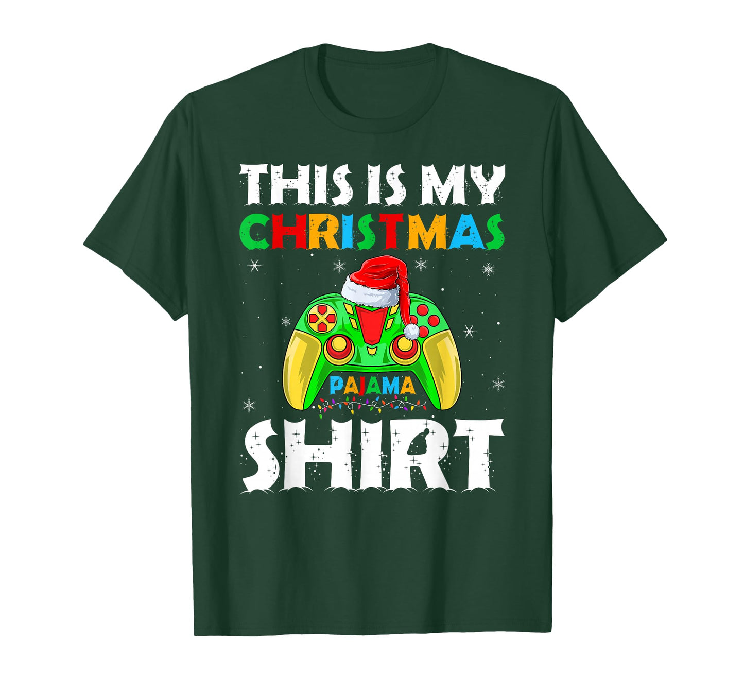 This is My Christmas Pajamas Funny Video Game Gamer Xmas T-Shirt