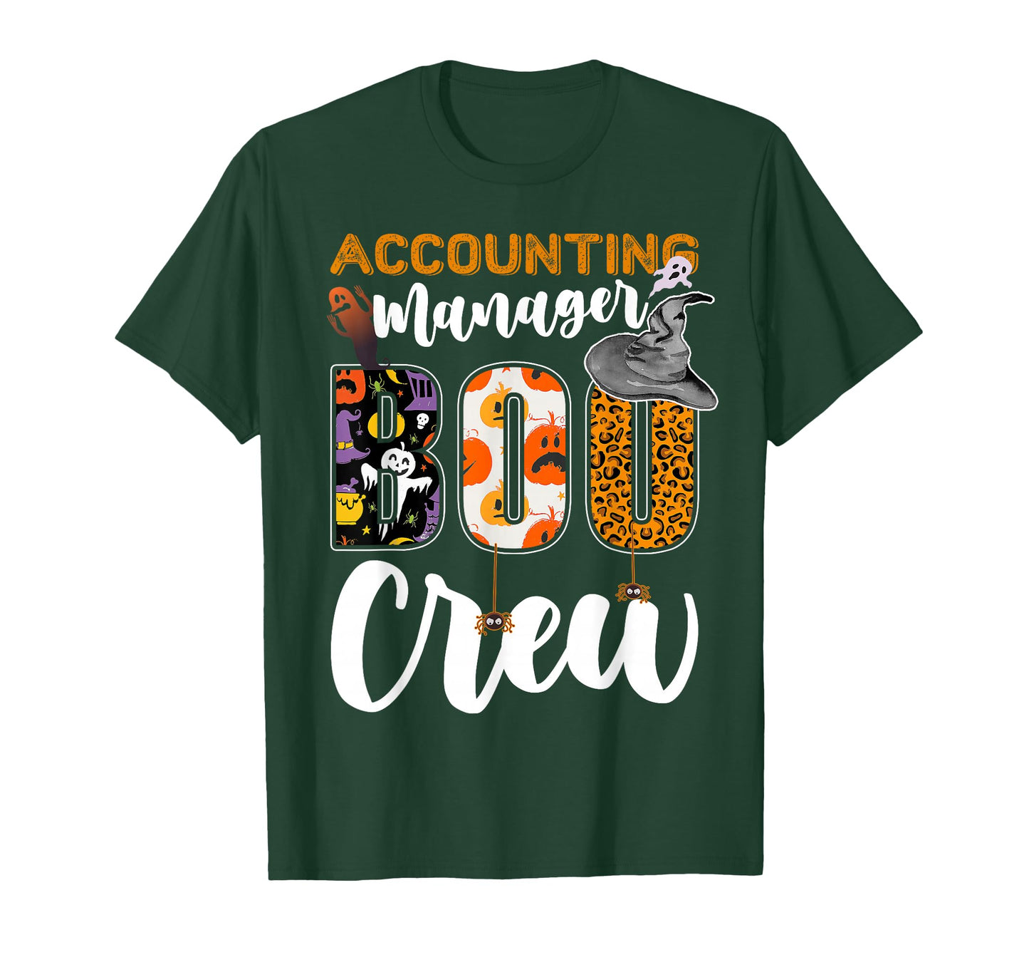 Accounting Manager Boo Crew Halloween Matching Acct MGR T-Shirt