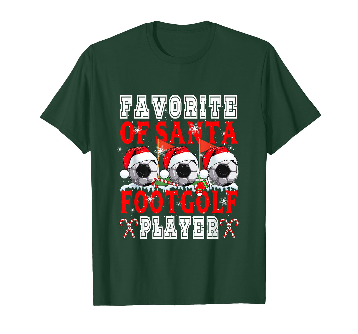 Favorite of Xmas Santa Funny Footgolf Player Matching Team T-Shirt