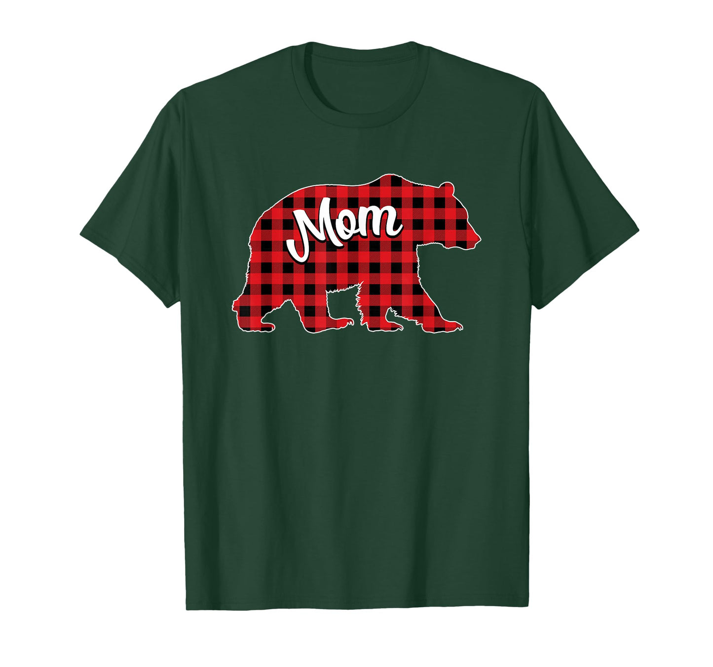 Mom Mama Bear Xmas Pajamas Family Matching Bear Christmas T-Shirt