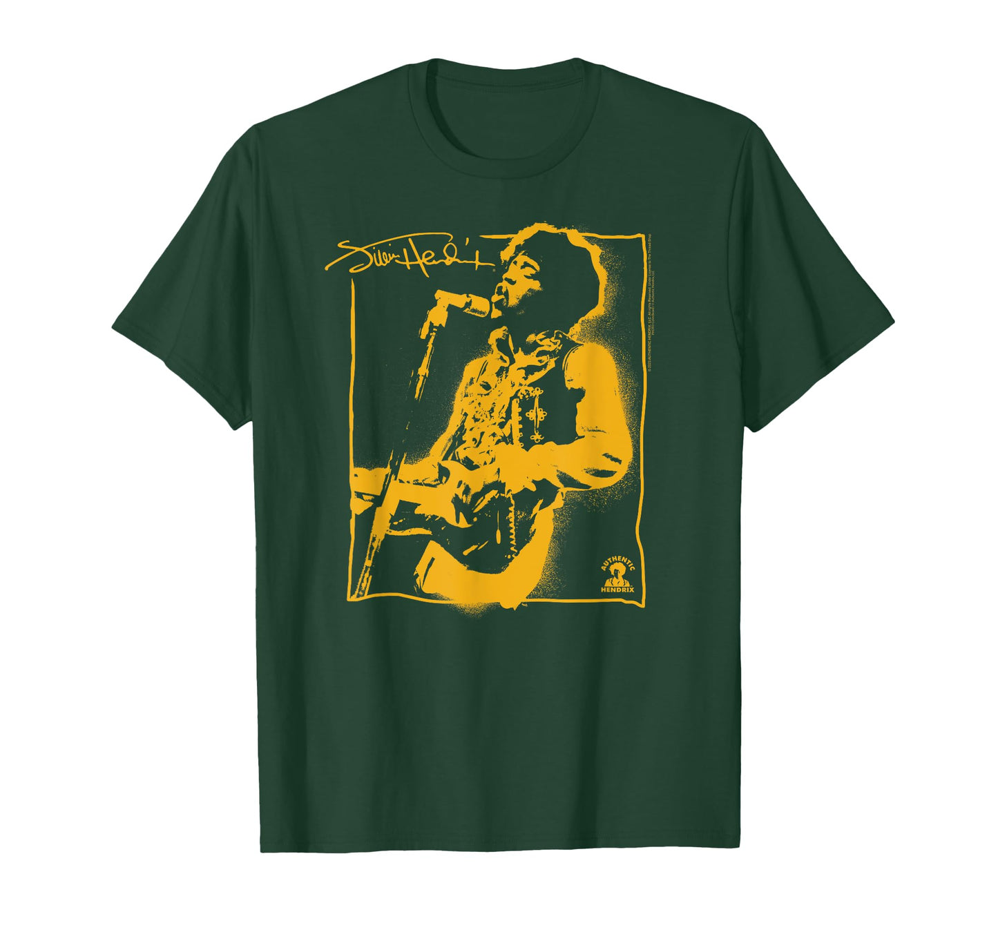 Jimi Hendrix Spray Paint Graffiti Portrait Vintage Band T-Shirt