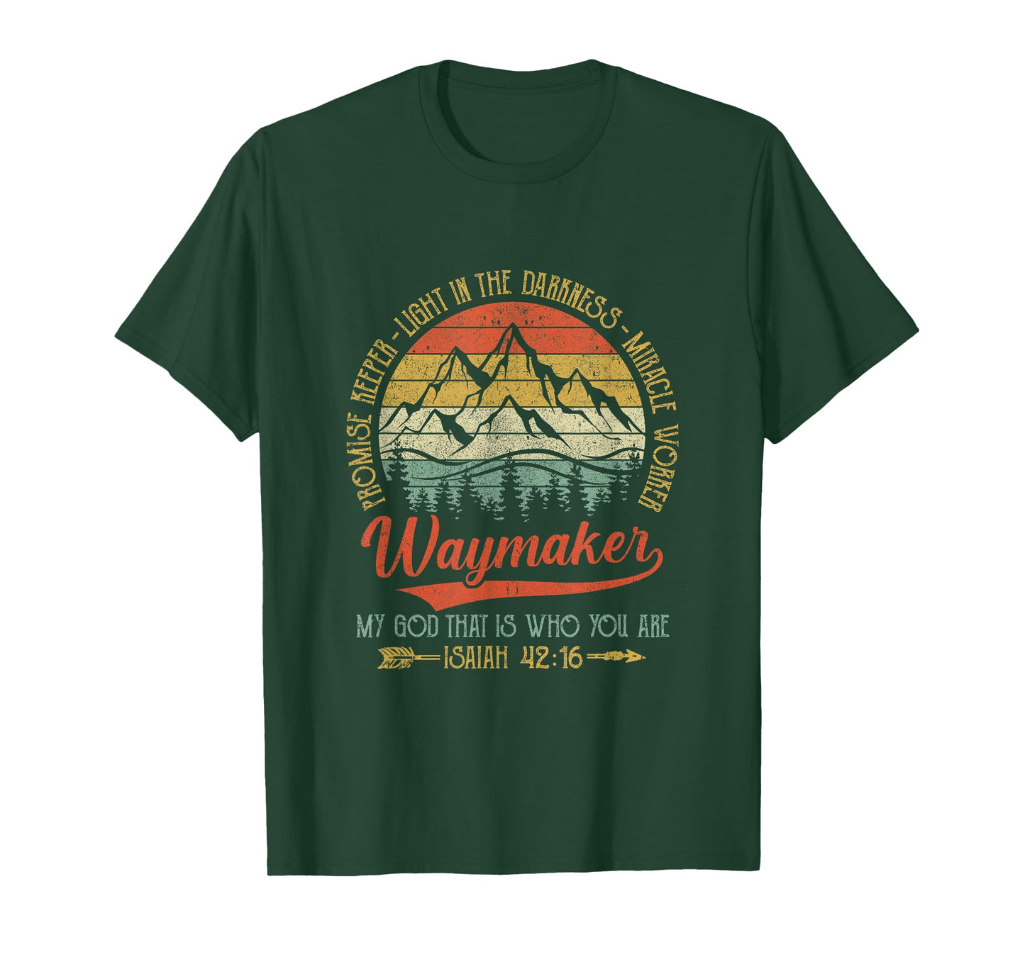 Waymaker Miracle Worker Promise Keeper Christian T-Shirt