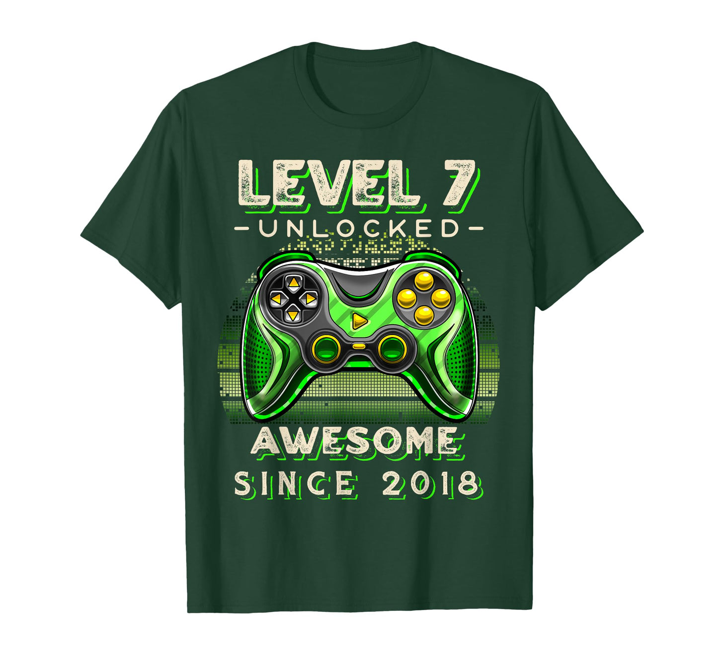 7th Birthday Boy Level 7 Gamer 7 Year Video Game Party T-Shirt