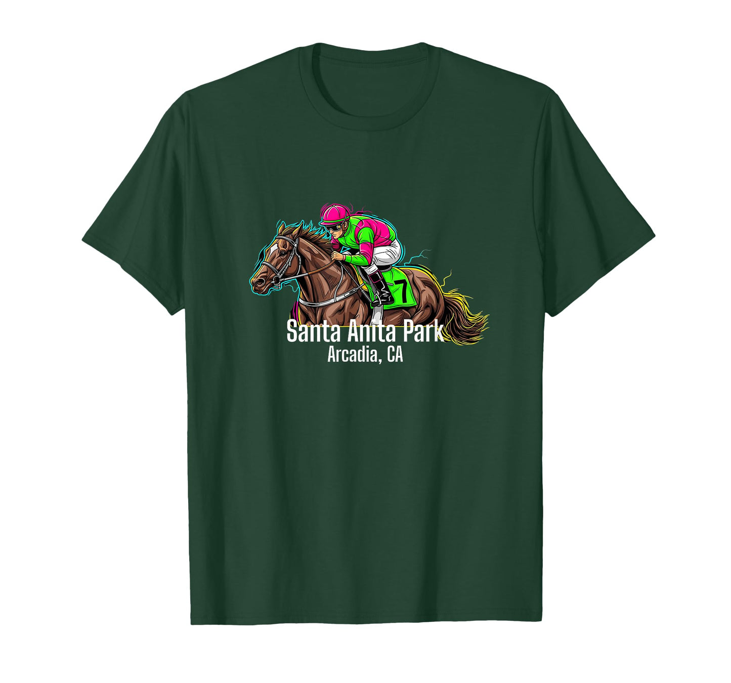 Santa Anita Park California Horse Racing Track Arcadia Race T-Shirt