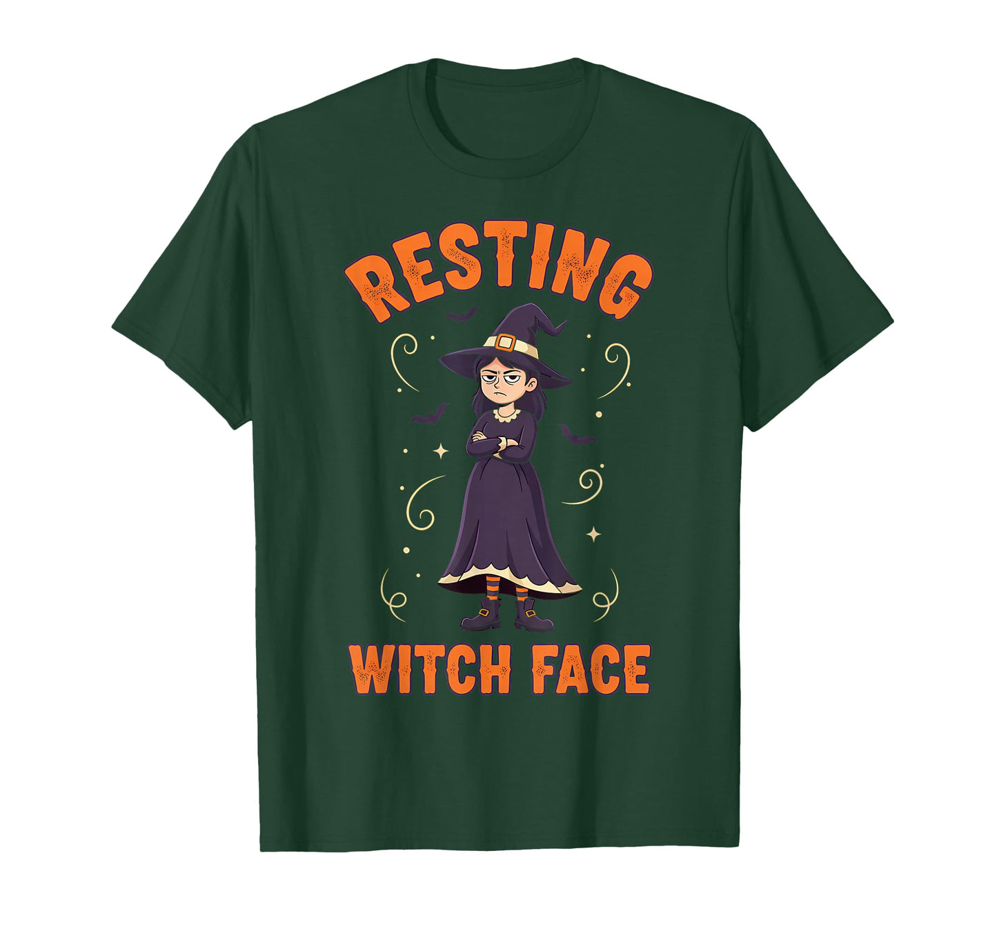 Resting Witch Face Funny Halloween Witch Spooky T-Shirt