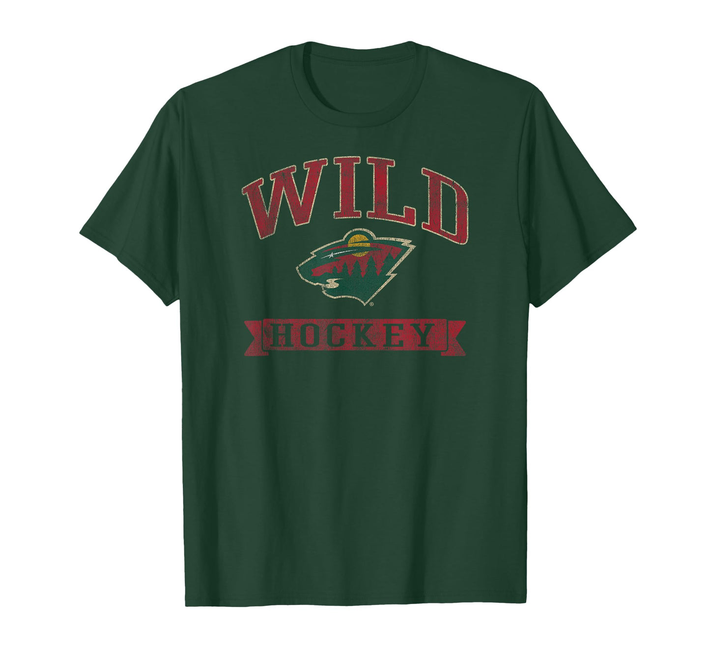 Minnesota Wild Vintage Hockey Black Officially Licensed T-Shirt