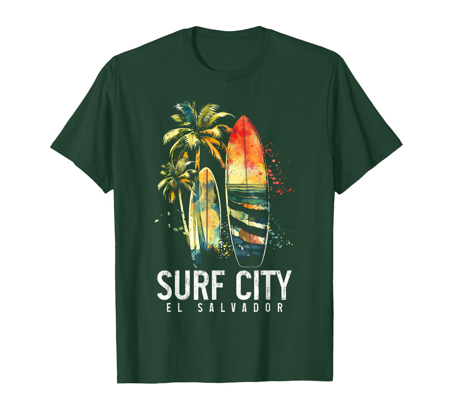 Surf City El Salvador Vintage Surfer T-Shirt