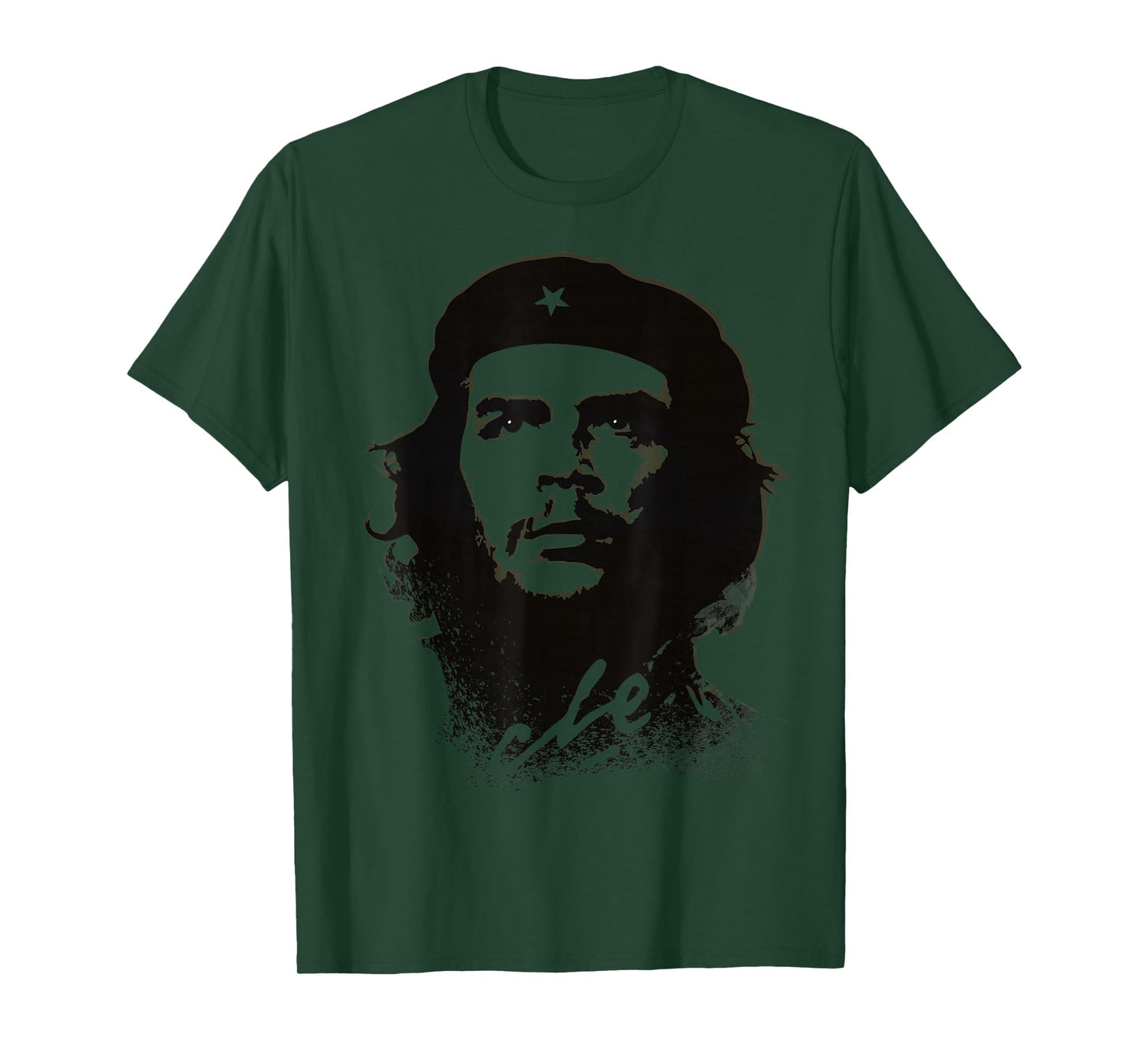 Che Guevara Shirt Revolution Rebel Cuba Olive Military Green T-Shirt
