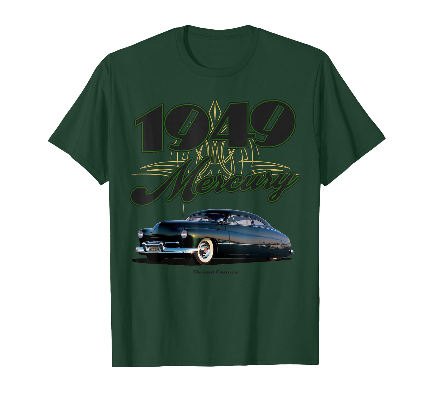 1949 Sam Barris Mercury 3.0 Lowrider Kustom Lead Sled HotRod T-Shirt