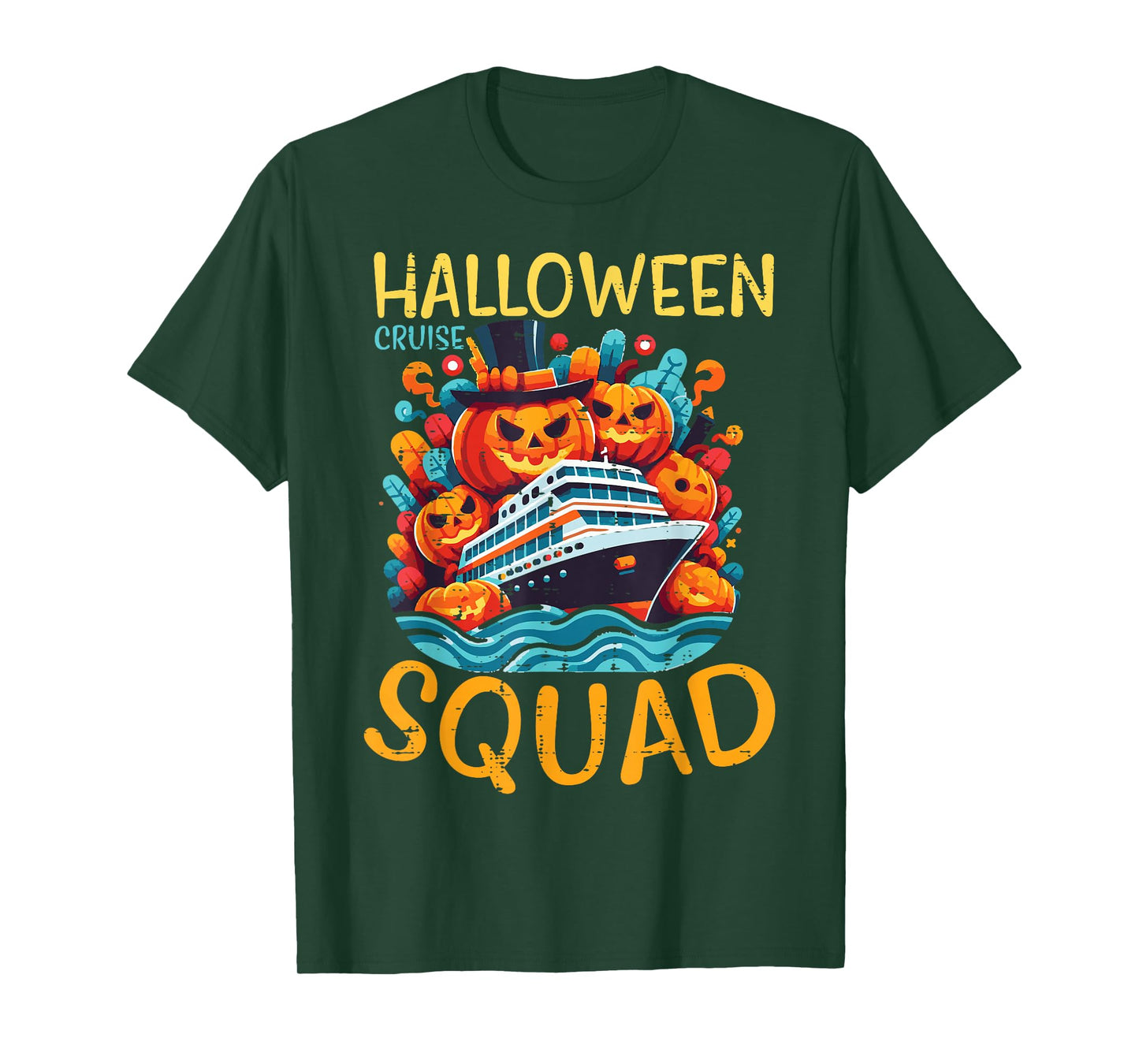 Halloween Cruise Squad Crew Costume Family Men Women Kids T-Shirt