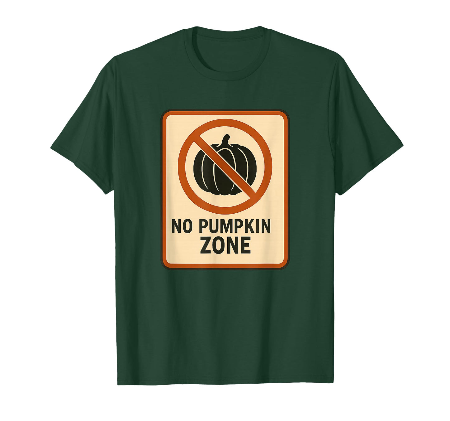 No Pumpkin Zone Halloween Design Scary Spooky Ghost Costume T-Shirt