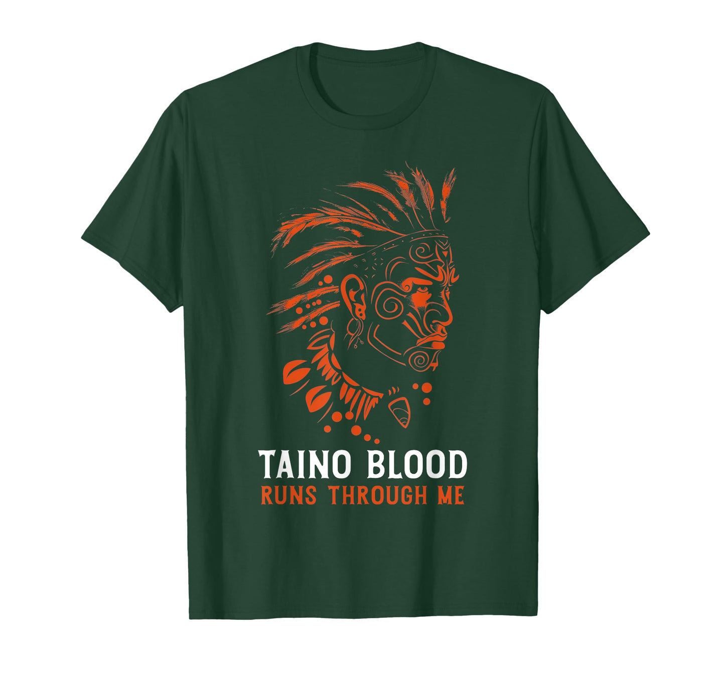 Taino Blood Runs Through Me Boricua Boriken Pride T-Shirt