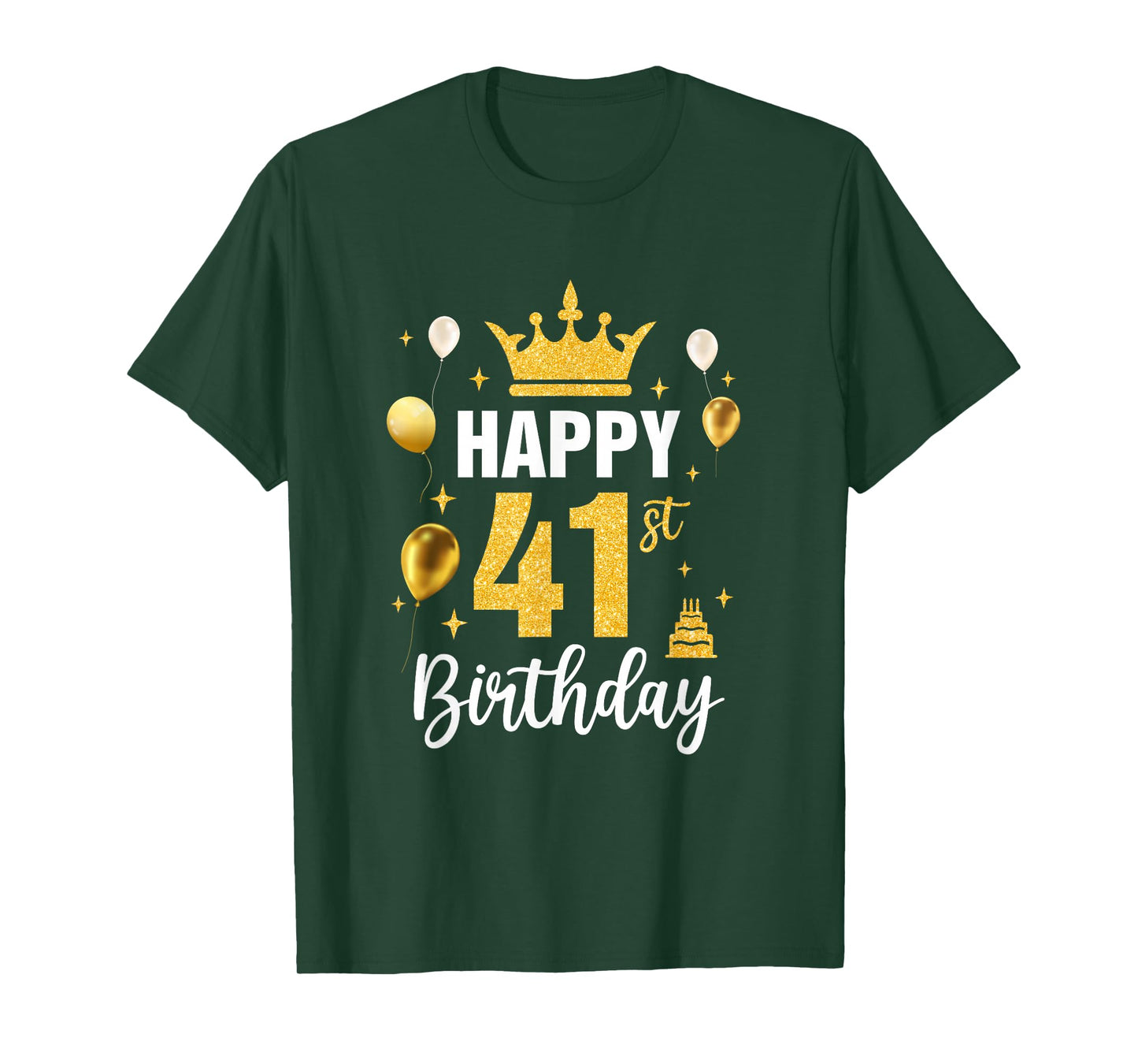 Happy 41St Birthday Idea For 41 Years Old Man And Woman T-Shirt