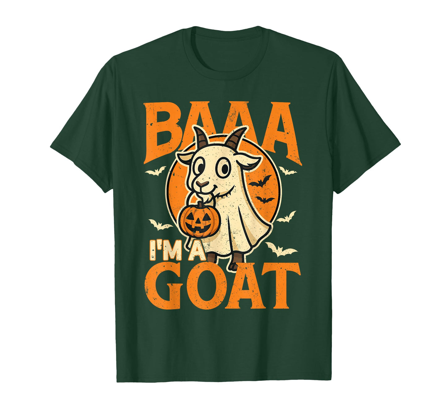 Baa I'm A Goat Cute Ghost Costume Funny Trick or Treat Party T-Shirt