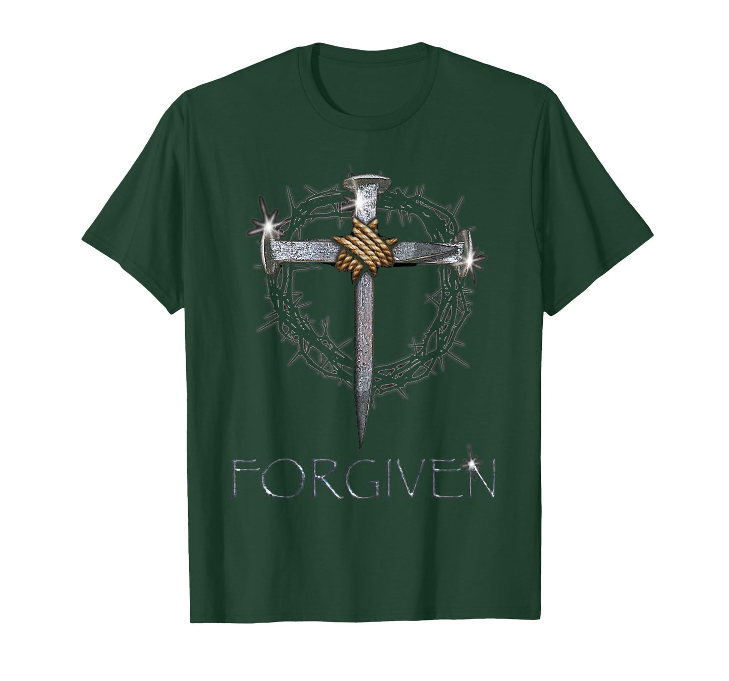 Forgiven - 3 nails + 1 cross = 4 given T-Shirt