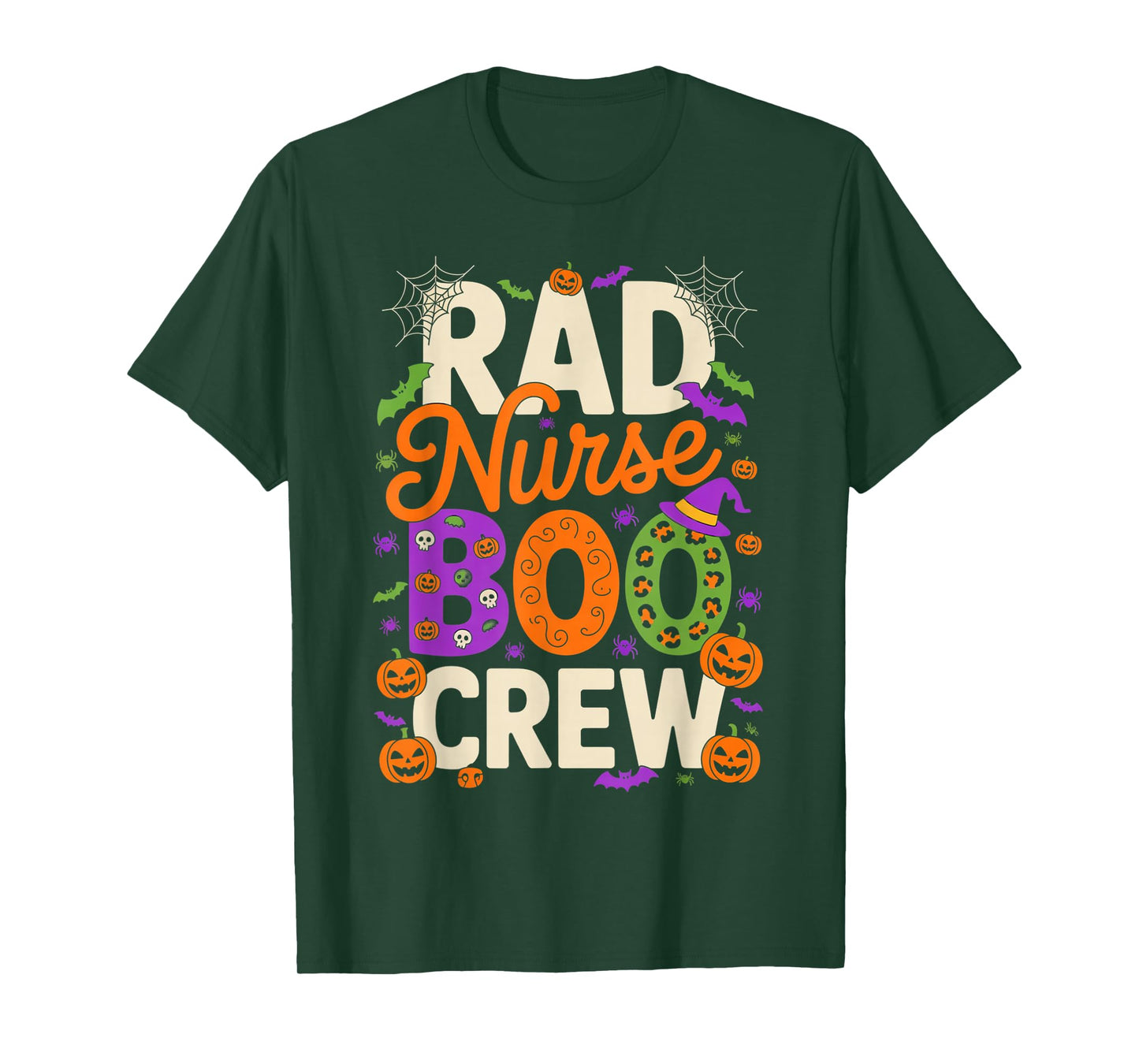 Rad Nurse Boo Crew Halloween Matching Spooky for Staff T-Shirt