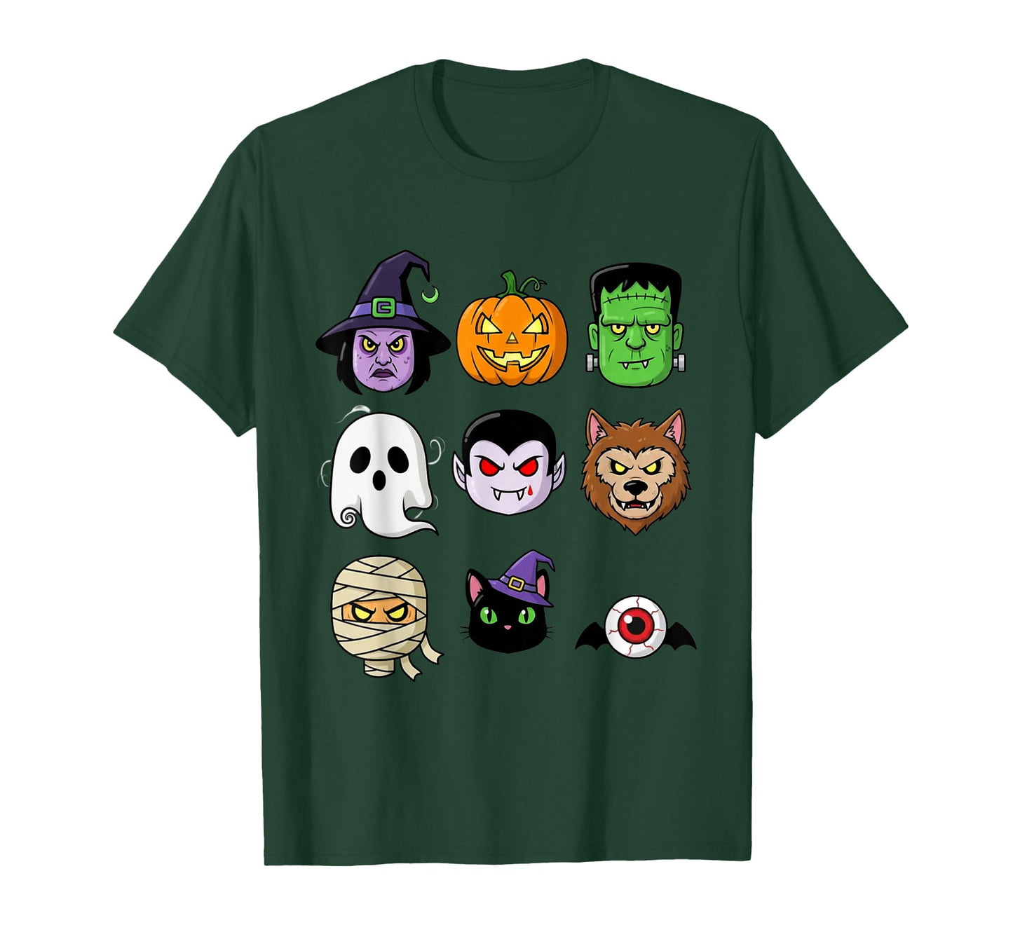 Halloween Building Brick Head Pumpkin Ghost Zombie Funny T-Shirt