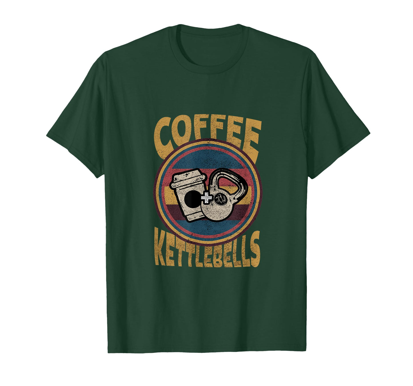 Coffee Kettlebells Funny Workout Fitness Bodybuilding T-Shirt