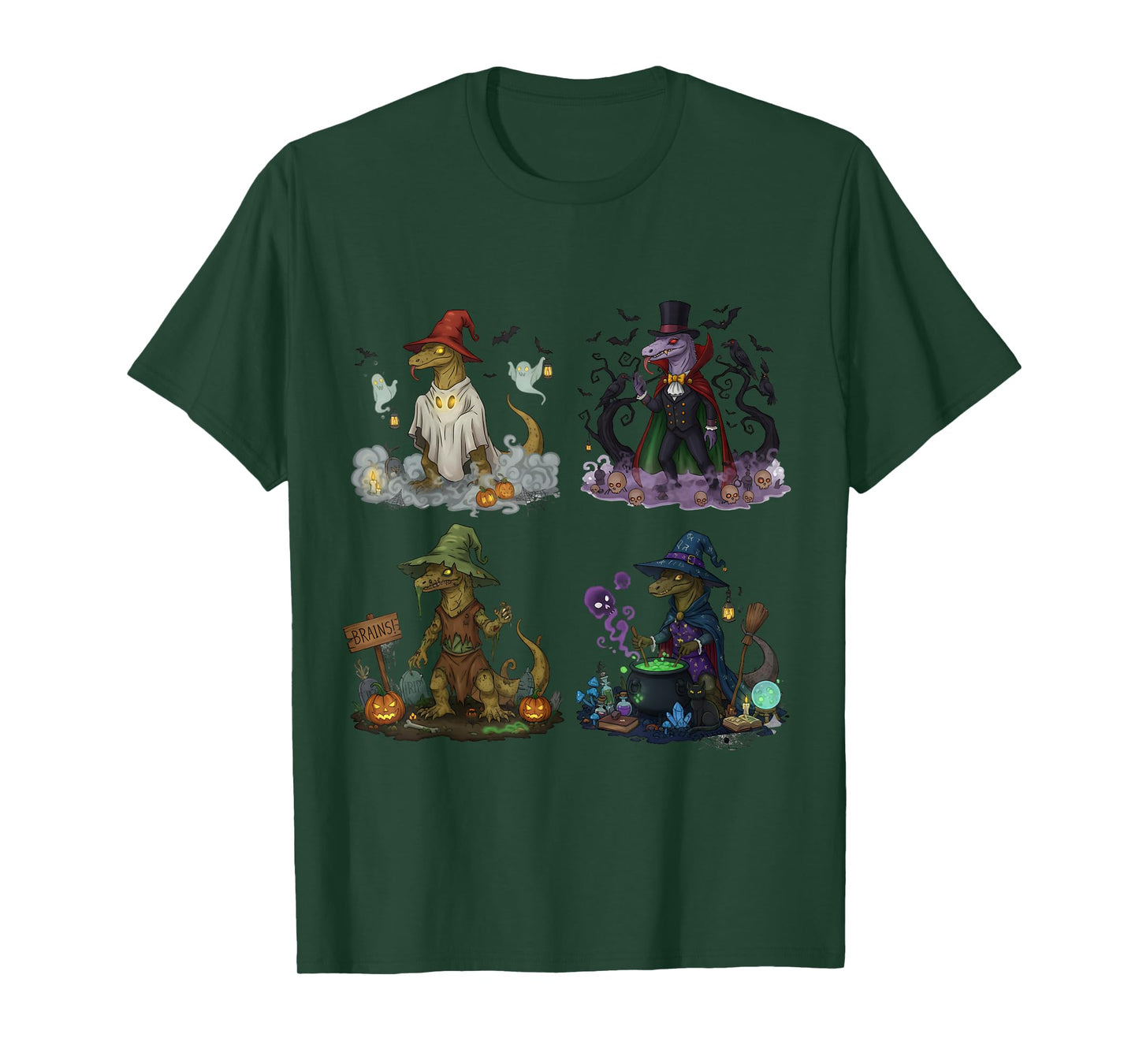 Komodo Spooky Vampire Witch Boo Zombie Cute Halloween Boys T-Shirt