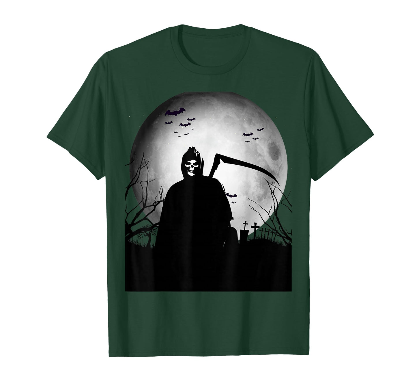Halloween Grim Reaper T-Shirt | Scary Ghost Face Horror Tee T-Shirt