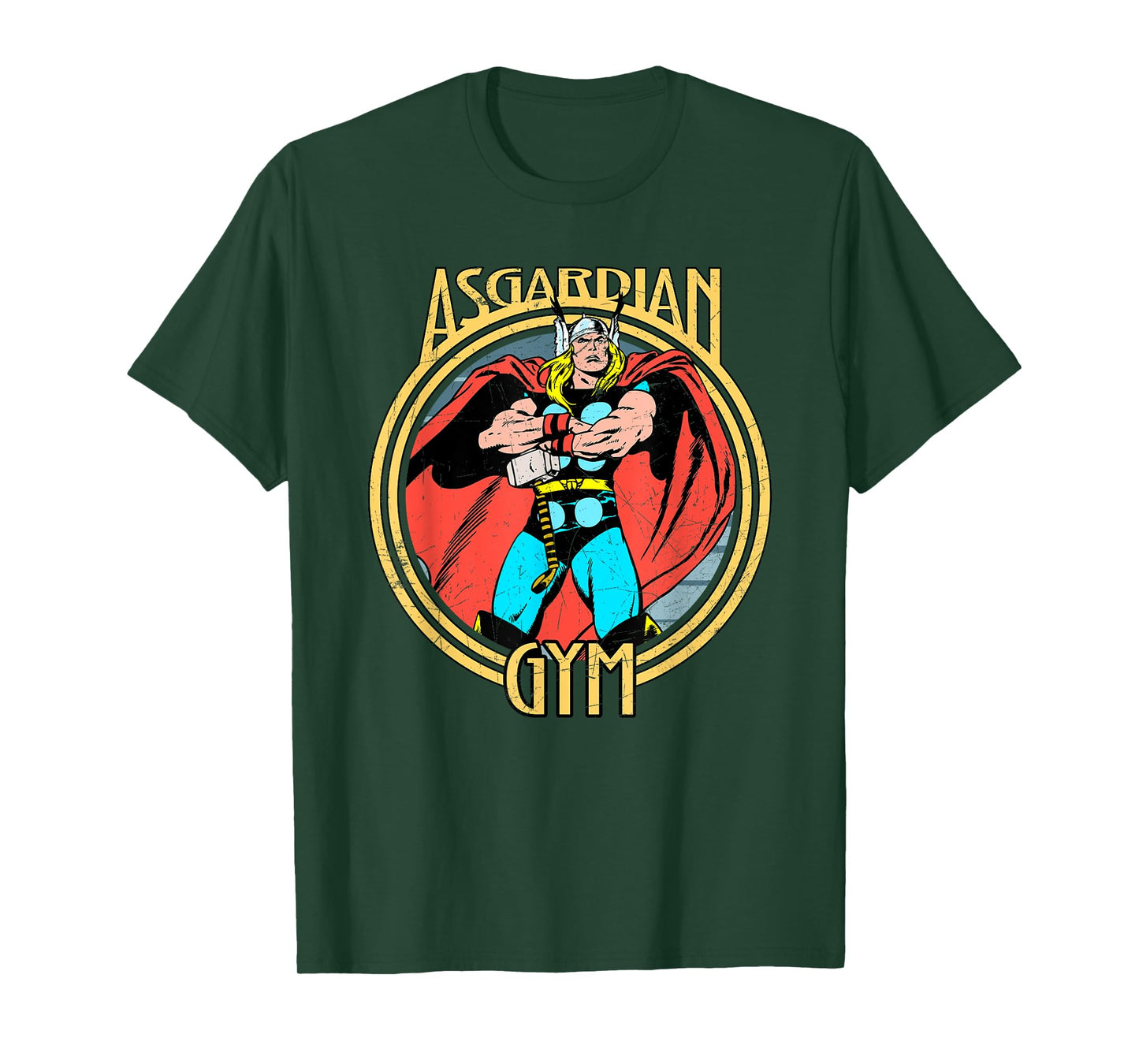 Marvel Thor Retro Comic Book Asgardian Gym T-Shirt
