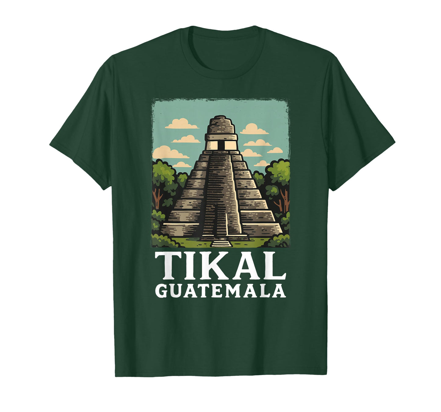 Guatemala Tikal Chapin Atitlan Maya Retro Guate Quetzal 502 T-Shirt