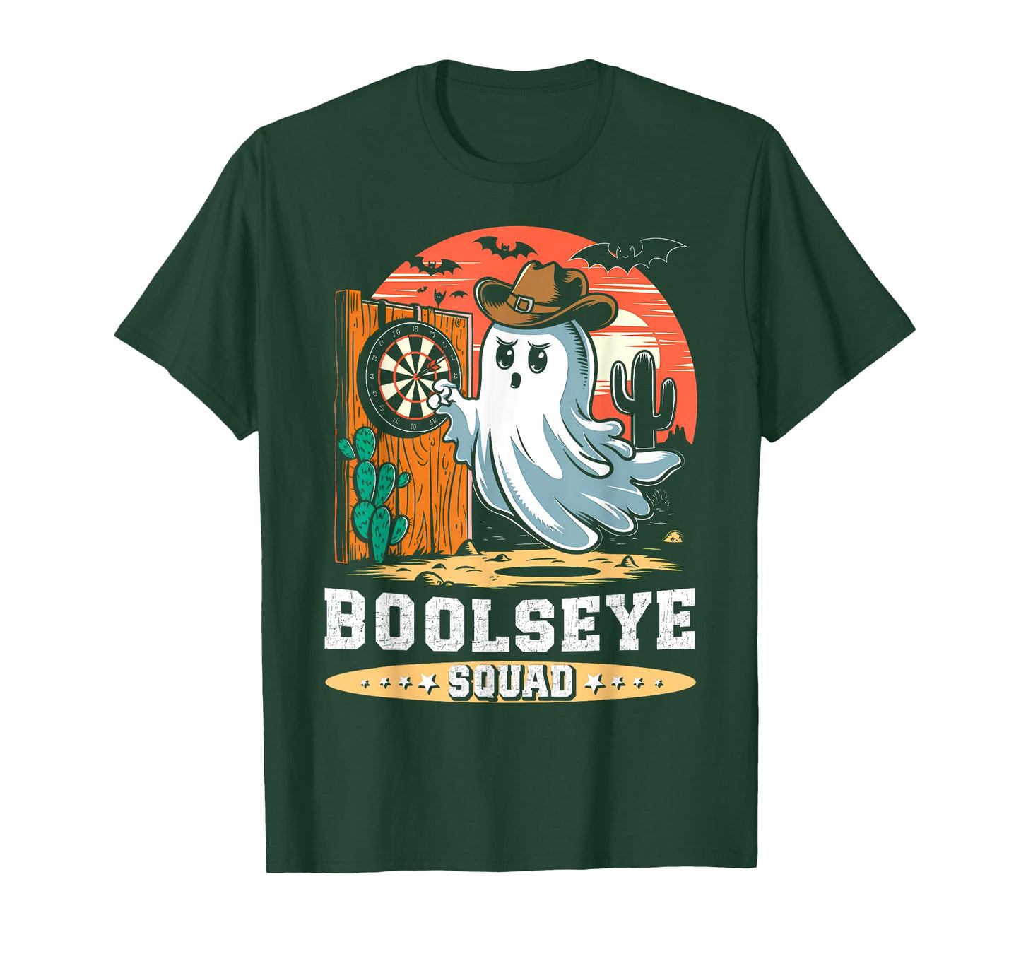 Boolseye Squad Halloween Darts Ghost Bullseye Player Darts T-Shirt