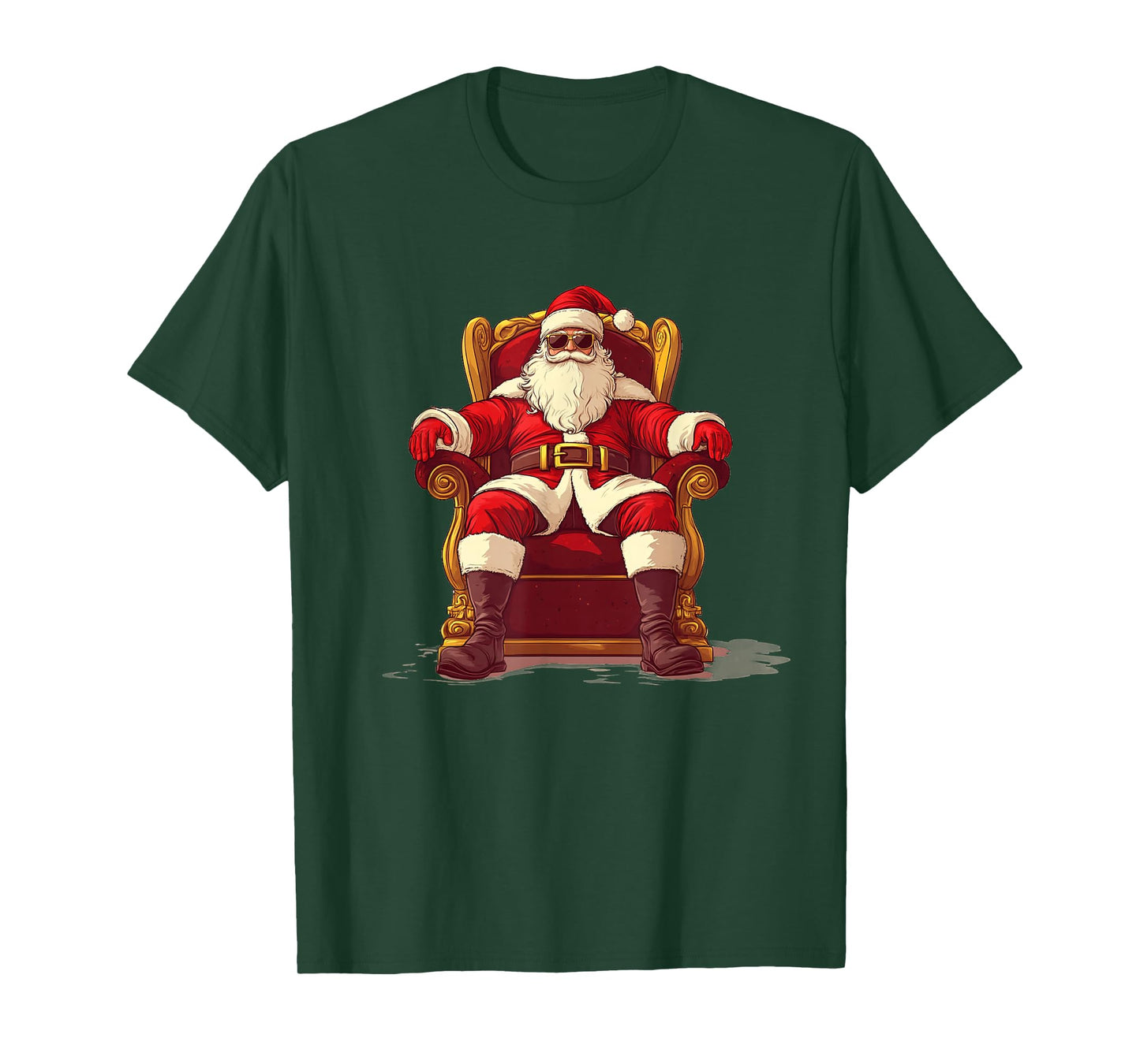 Casual Looking Santa with Sunglasses for Royal Throne Fans T-Shirt