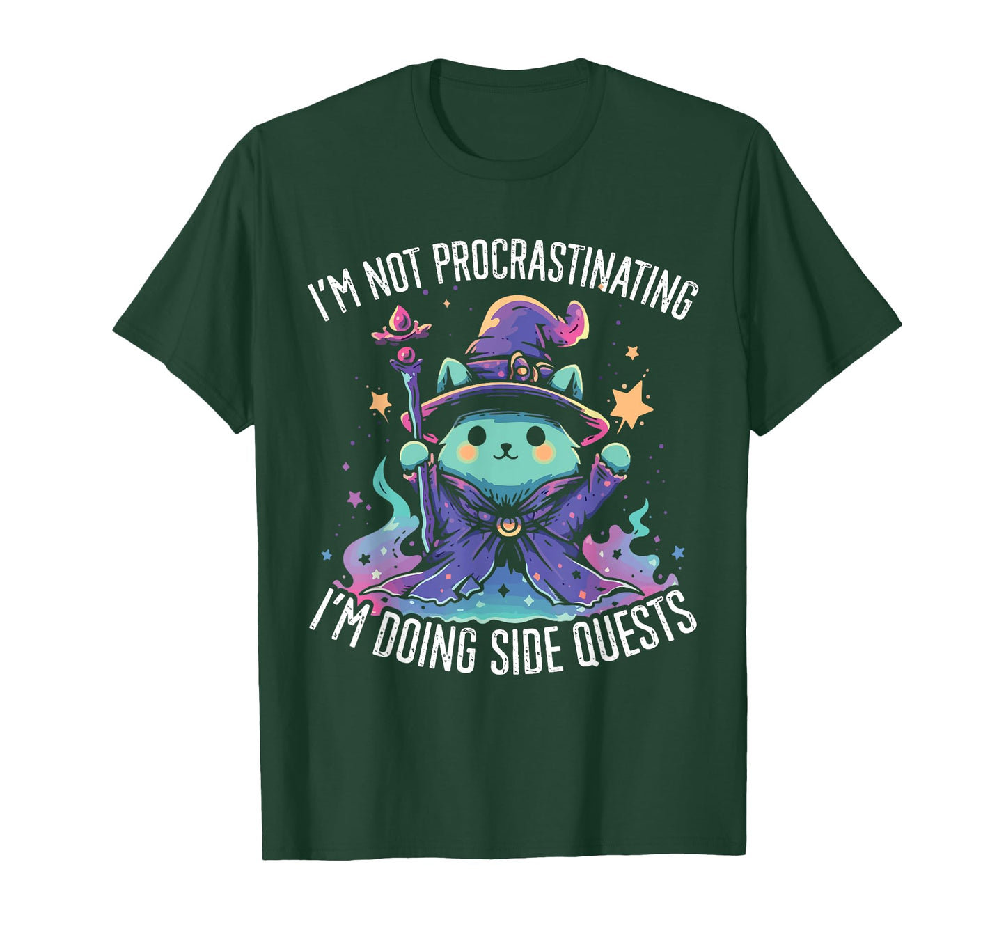 Side Quests Procrastinator MMORPG MMO RPG Video Game T-Shirt