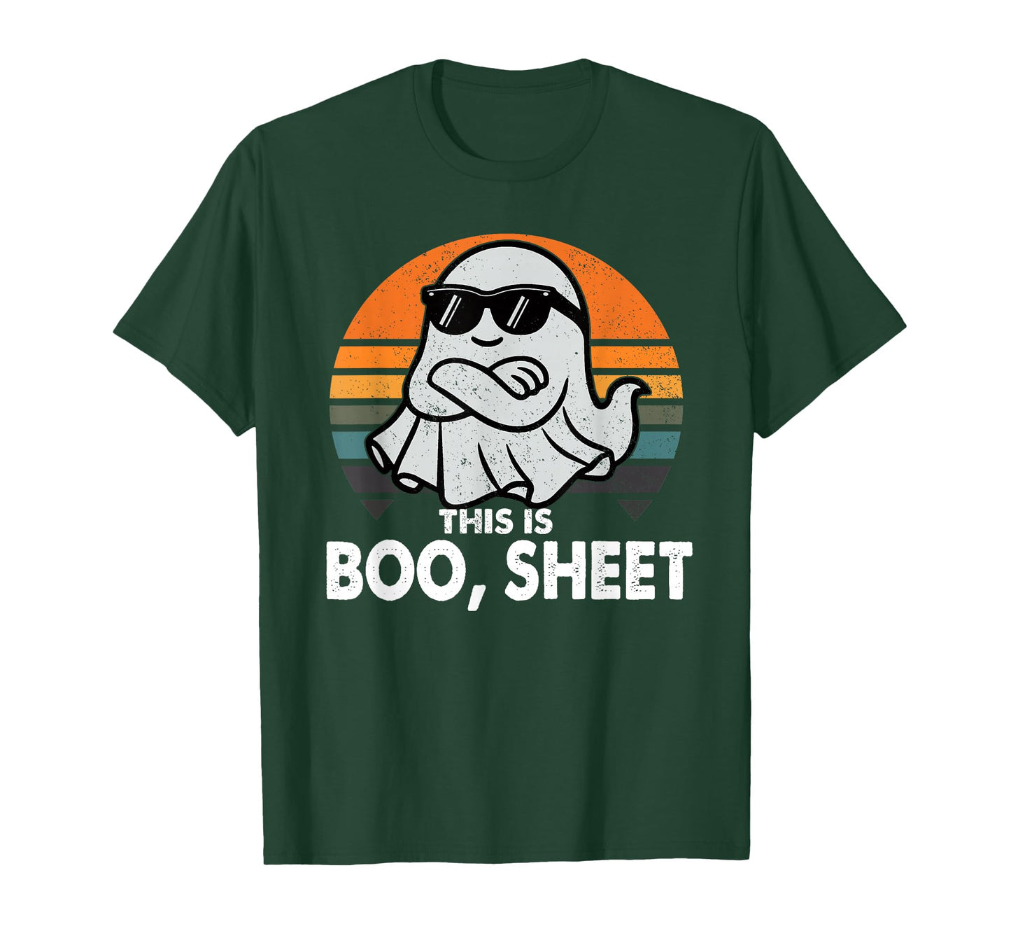 This is Boo Sheet Ghost Retro Halloween Costume Men Women T-Shirt