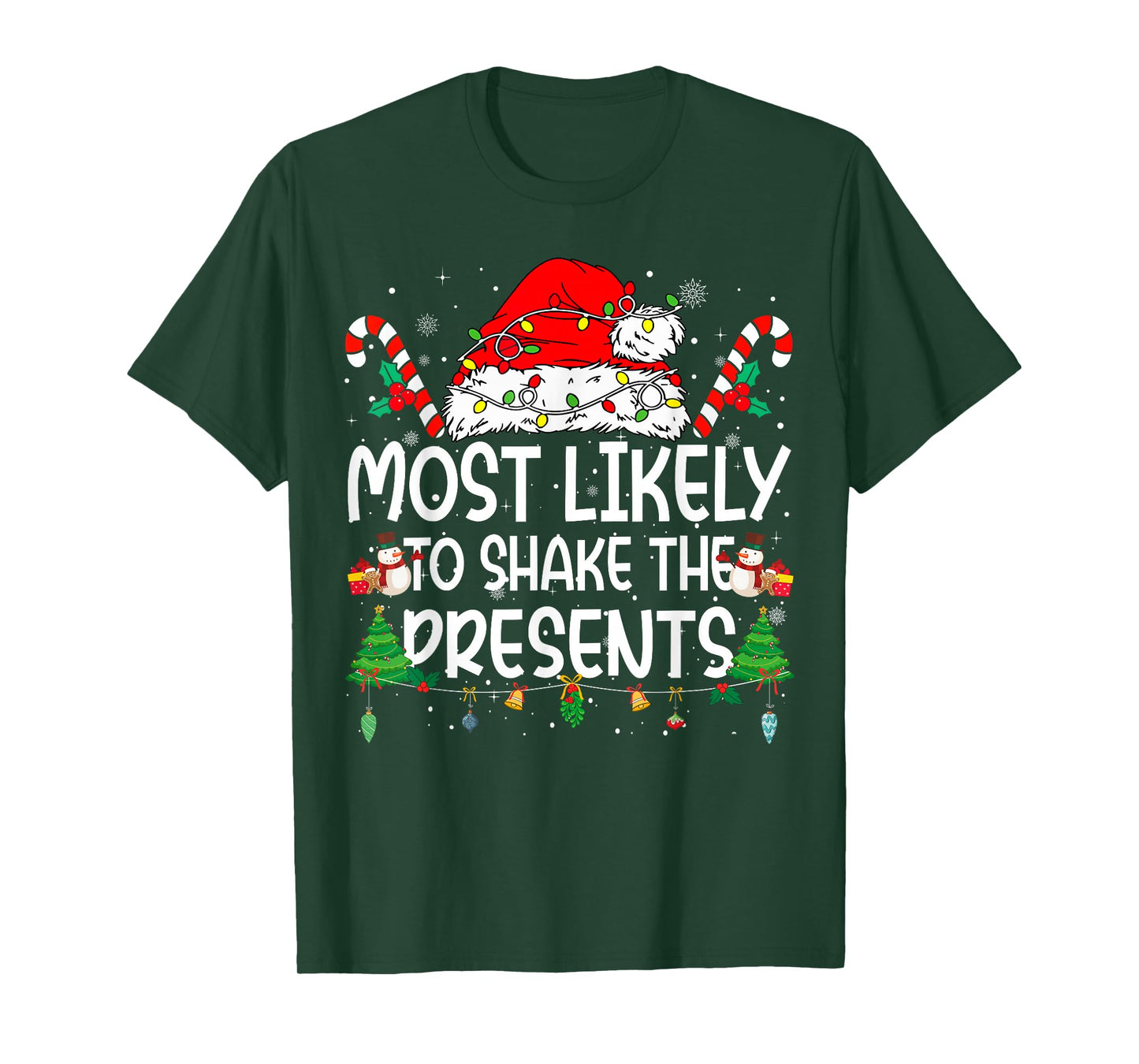 Family Matching Xmas Most Likely to Shake The Presents T-Shirt