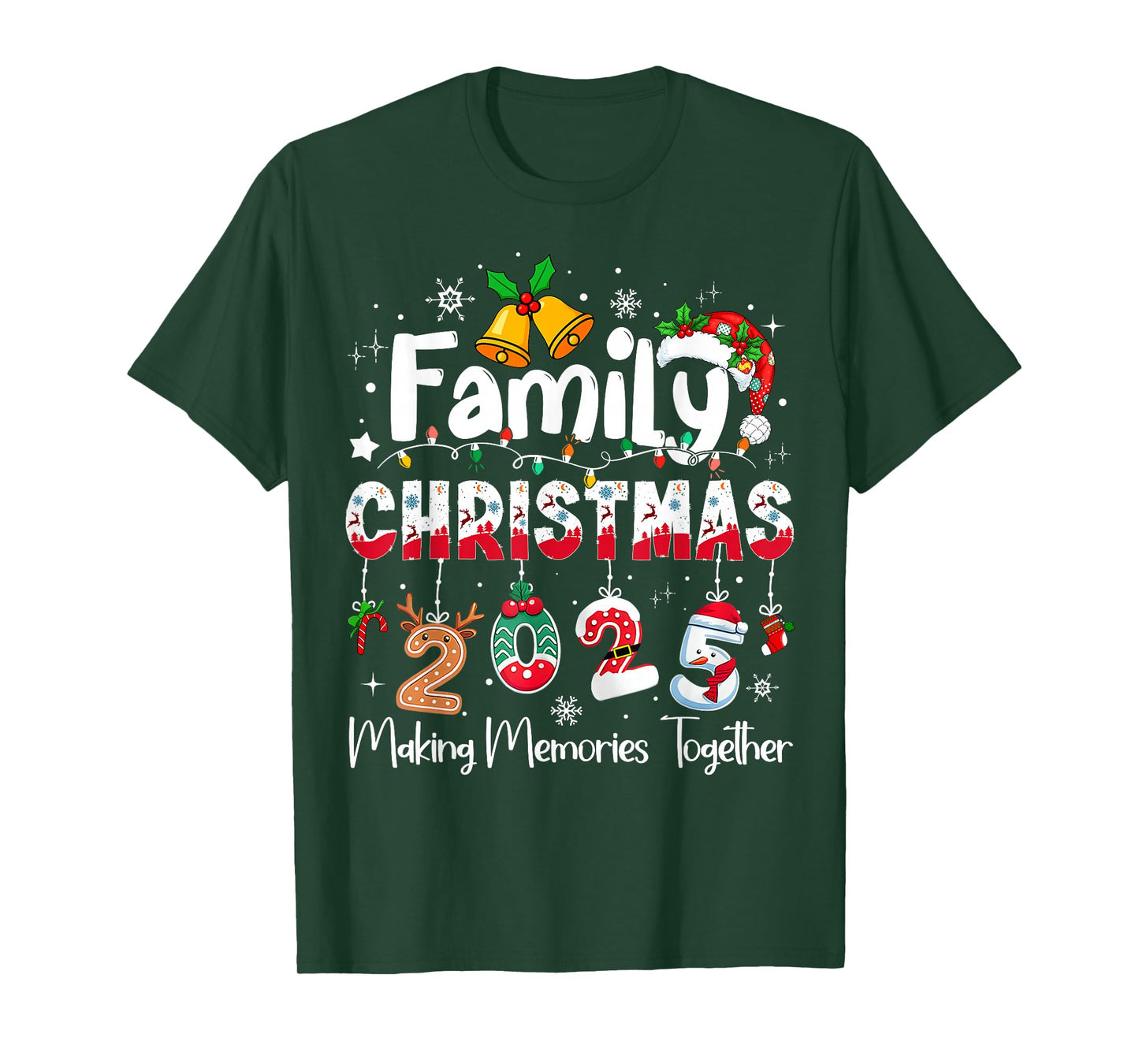 Family Christmas 2025 Matching Outfit Xmas Squad Santa T-Shirt