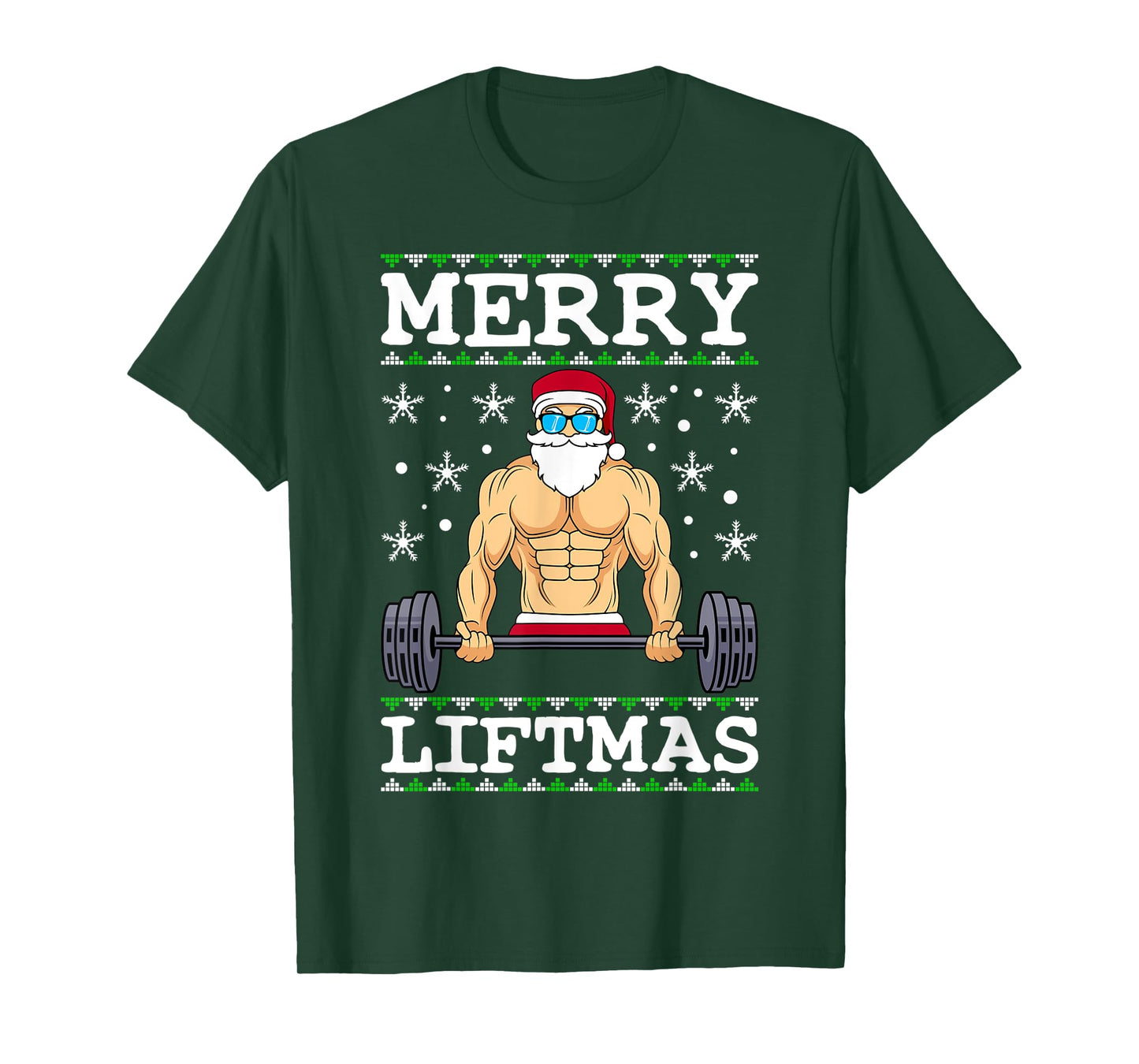 Merry Liftmas Bodybuilder Wiehnachten Ugly Christmas T-Shirt