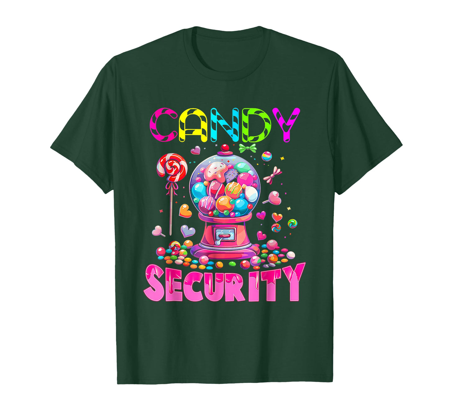 Candy Security Candyland Costume Kids Teens Adult T-Shirt
