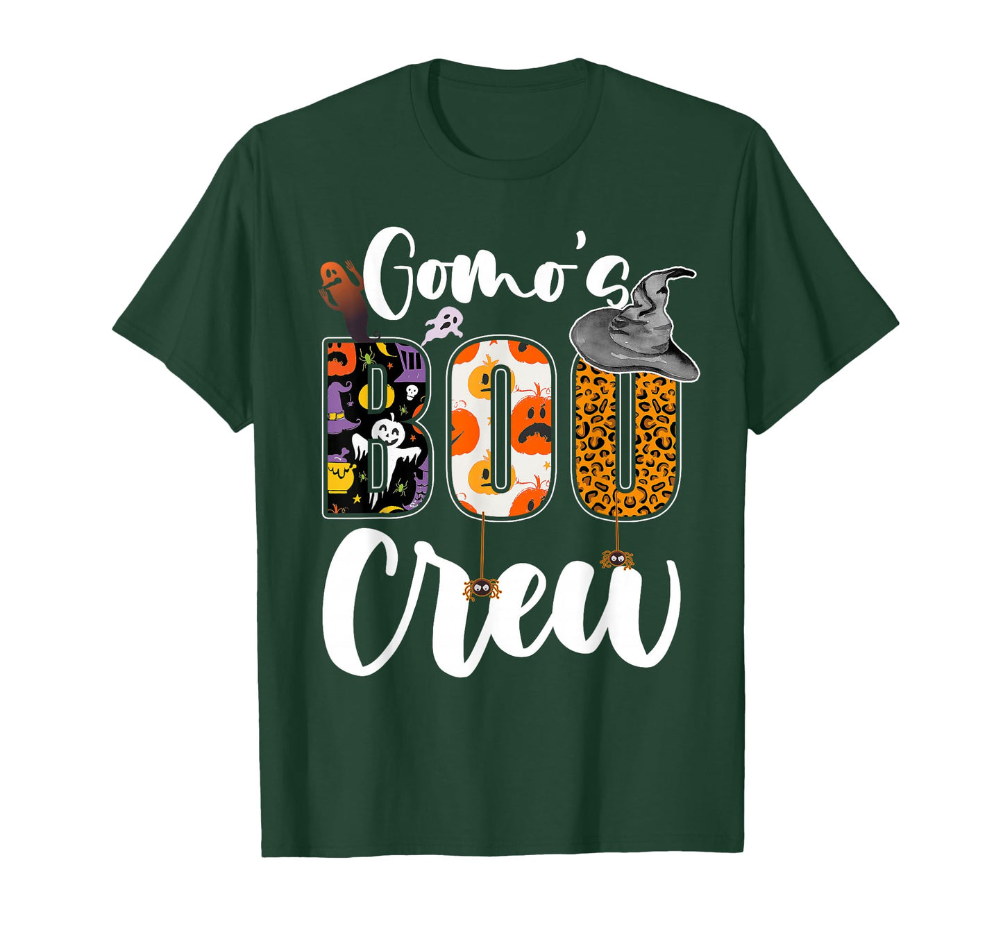 Gomo's Boo Crew Halloween Aunt Nephew Niece Matching T-Shirt