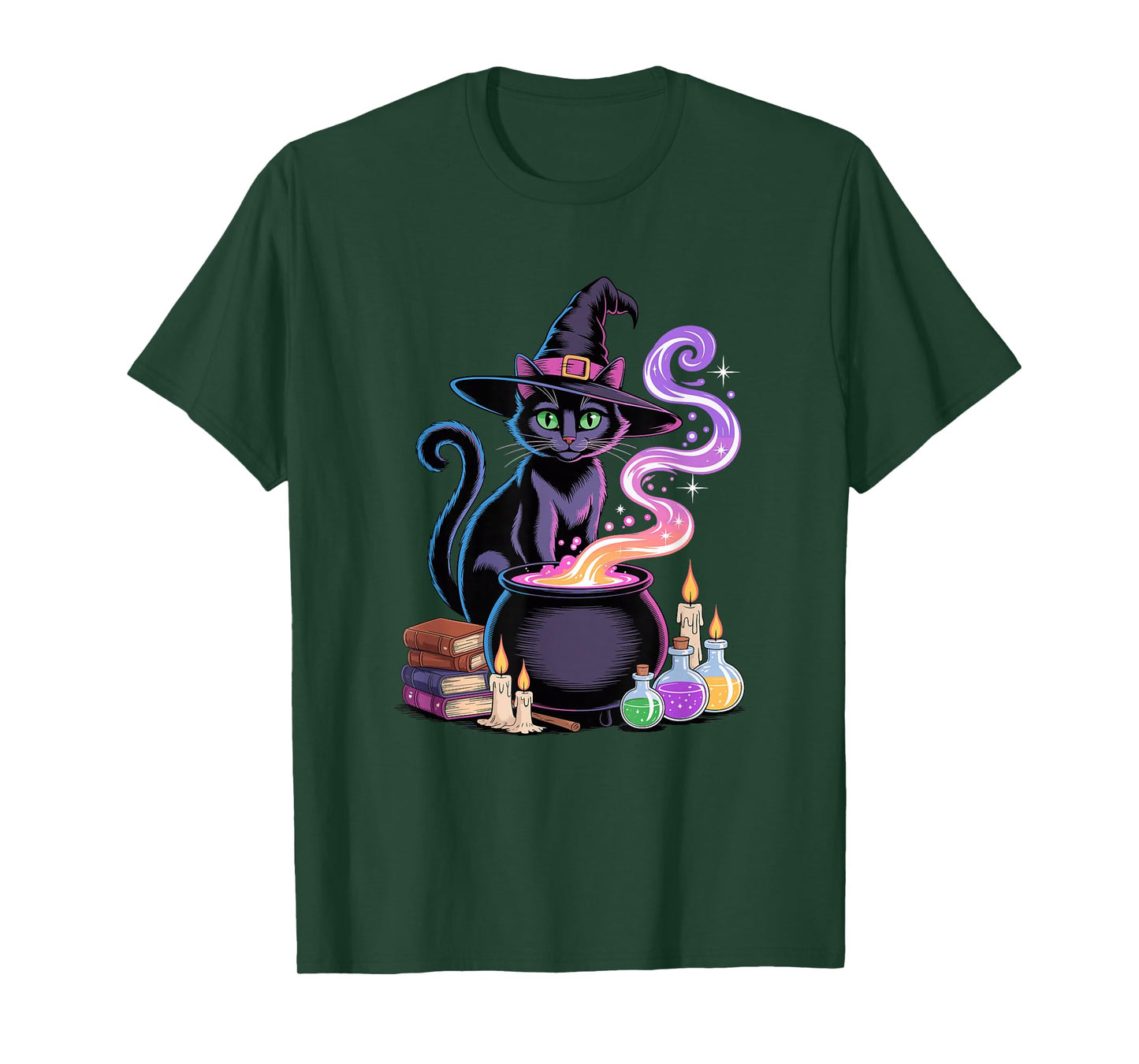 Halloween Witch Bombay Cat T-Shirt
