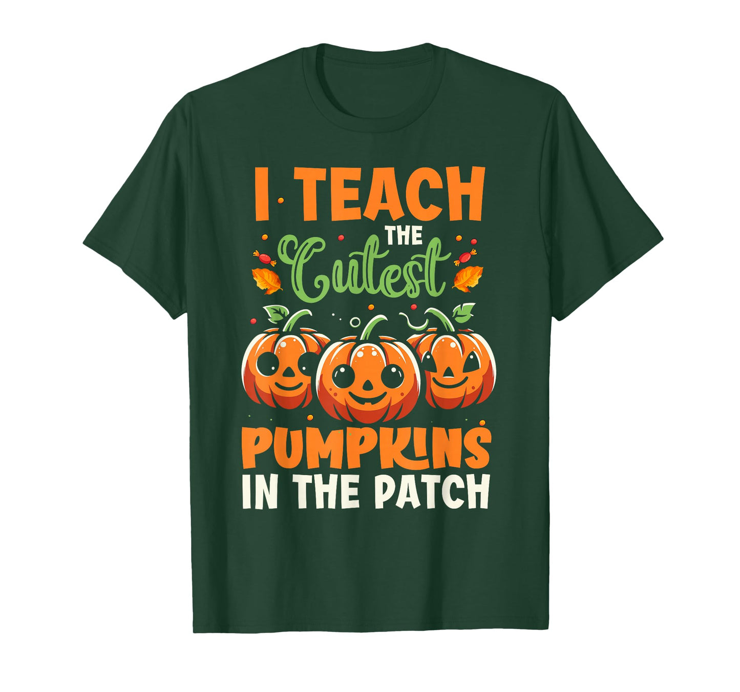 Teach Cutest Pumpkins in The Patch Halloween School Teacher T-Shirt