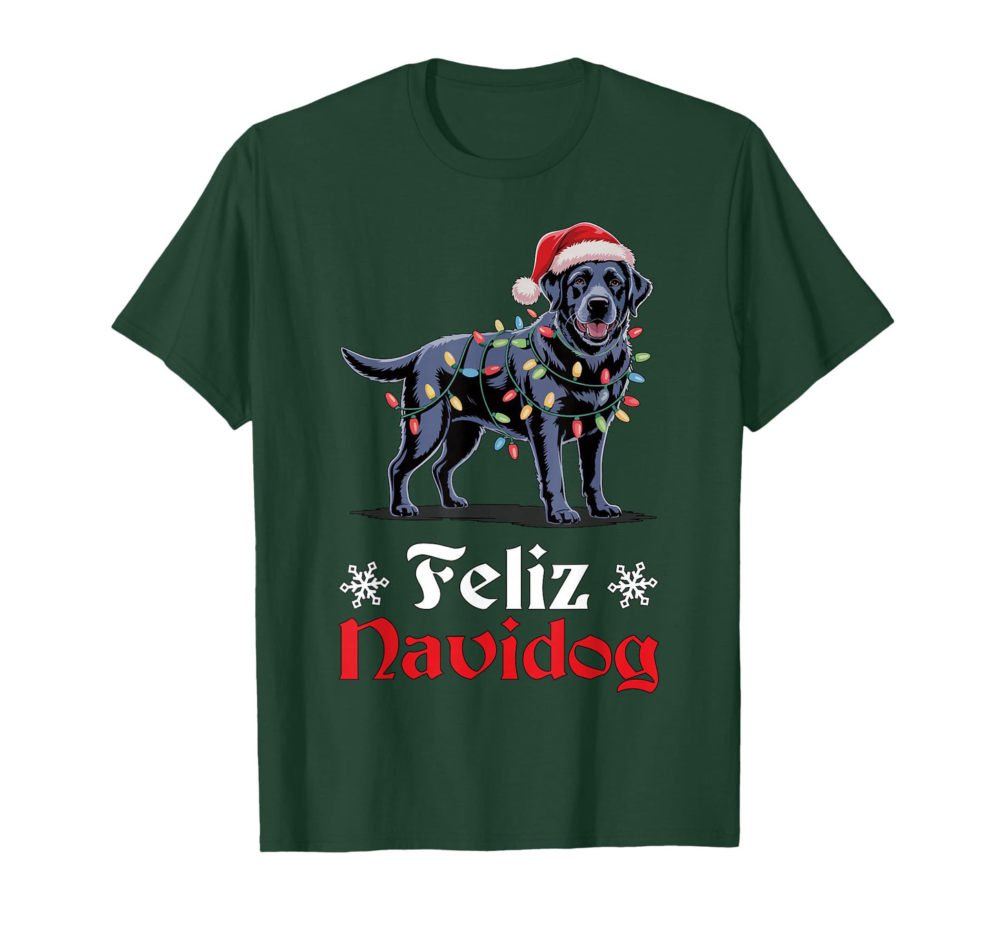 Feliz Navidog Dog Happy Christmas Funny Ugly Christmas T-Shirt
