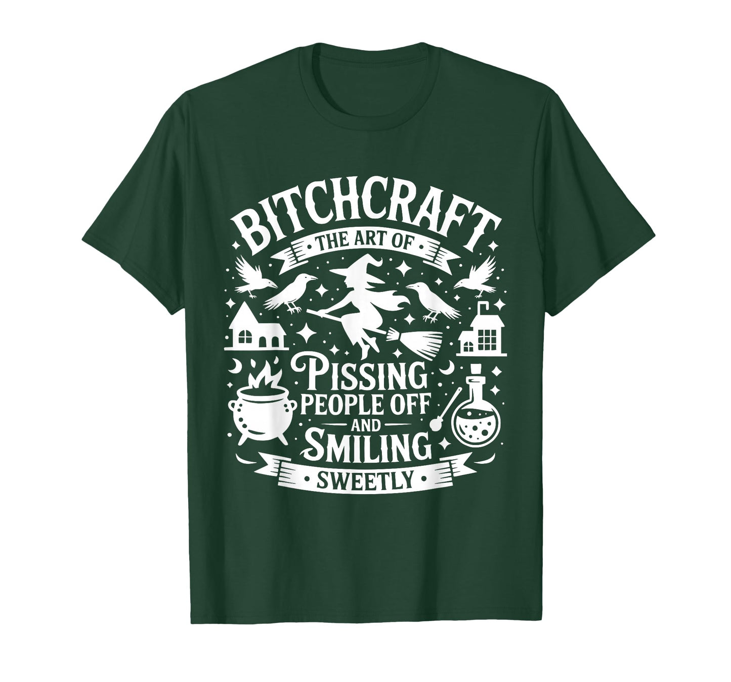 Bitchcraft Funny Witch Halloween T-Shirt