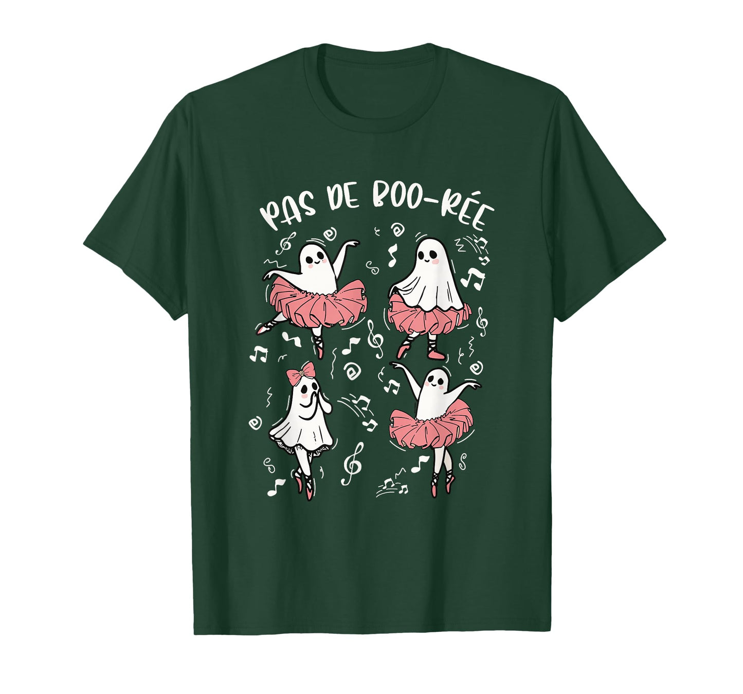Pas De Boo-rée Ghost Ballet Halloween Ghost Dance Lover T-Shirt