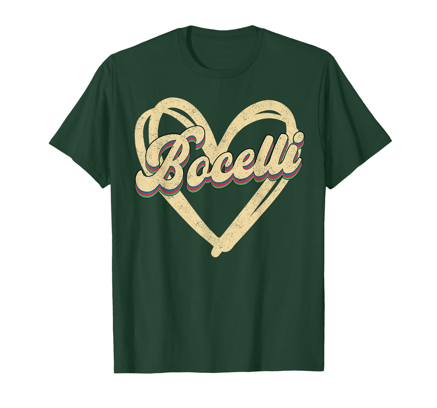 Bocelli Family Name I Love Bocelli Personalized Vintage T-Shirt
