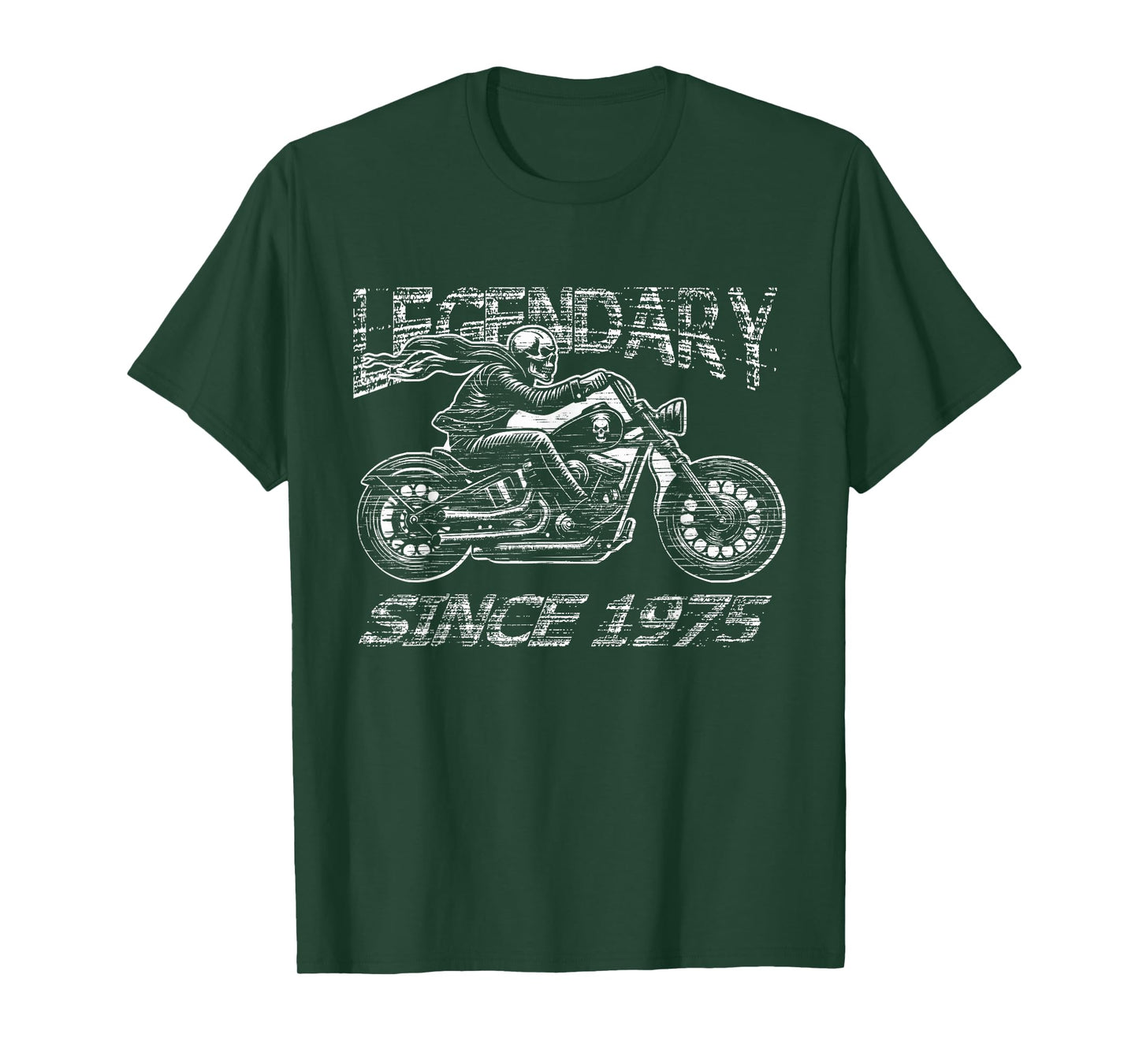 Legendary 50th Birthday Biker Motorcycle Gift 1975 T-Shirt