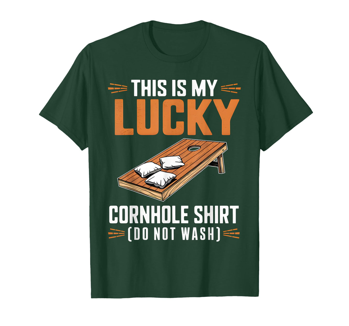 Funny This Is My Lucky Cornhole Shirt Cornhole Game Lover T-Shirt
