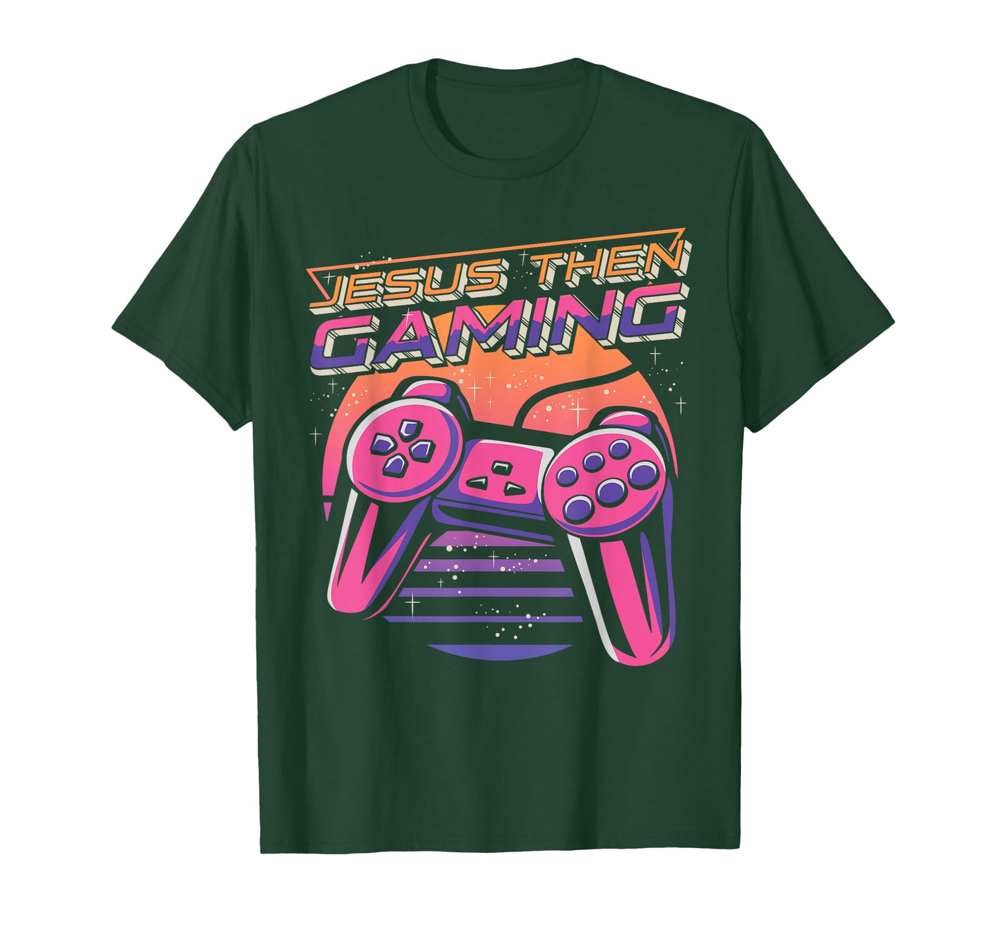 Jesus Then Gaming Gamer Christian Boys Video Game Controller T-Shirt