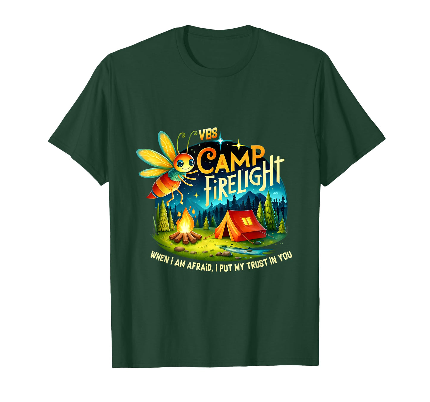 VBS Camp Firework 2024 Camp Firelight Vacation Bible School T-Shirt