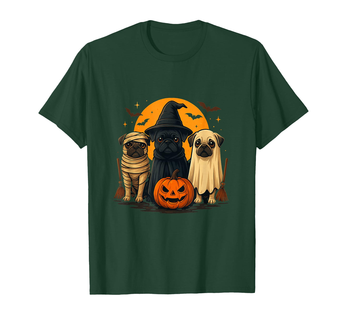 Cute Mummy, Witch Ghost Costume Dog Lovers T-Shirt