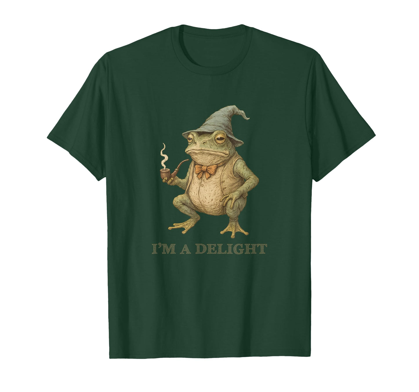 I'm A Delight Frog Toad Wizard Vintage Meme T-Shirt